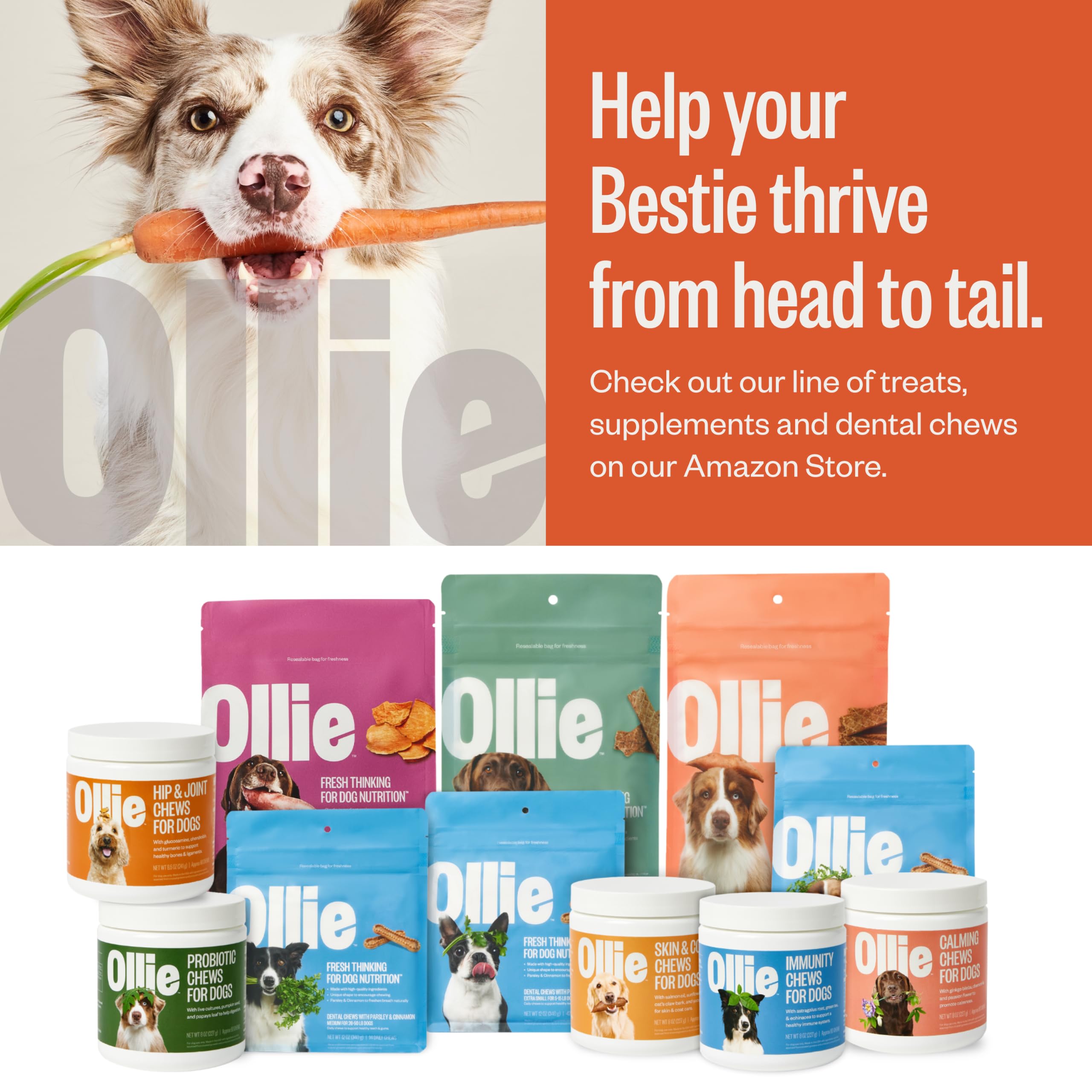 Friandises Ollie Jerky Poulet et Pomme pour Chiens – Naturelles, Qualité Humaine, Sans Conservateurs