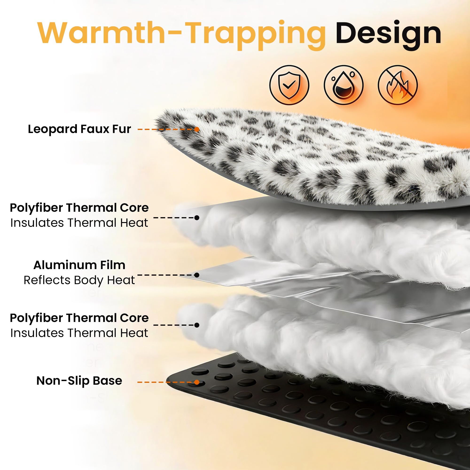 PetTemp Self-Warming Cat Bed Pad – 22x18 in, No Electricity, Washable, Non-Slip