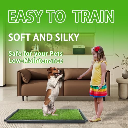 SyFatWeen Dog Loo puppy training setup supports gradual potty habits with realistic grass