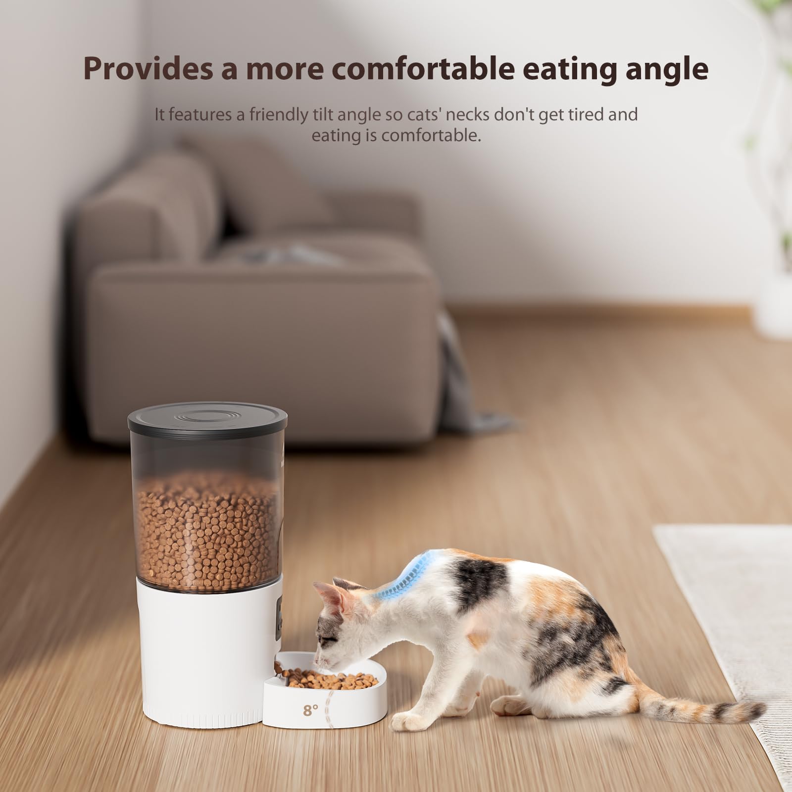 IMIPAW 5L capacity food storage holds kibble for days