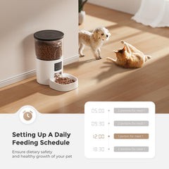IMIPAW feeder desiccant compartment preserves kibble quality between feeds
