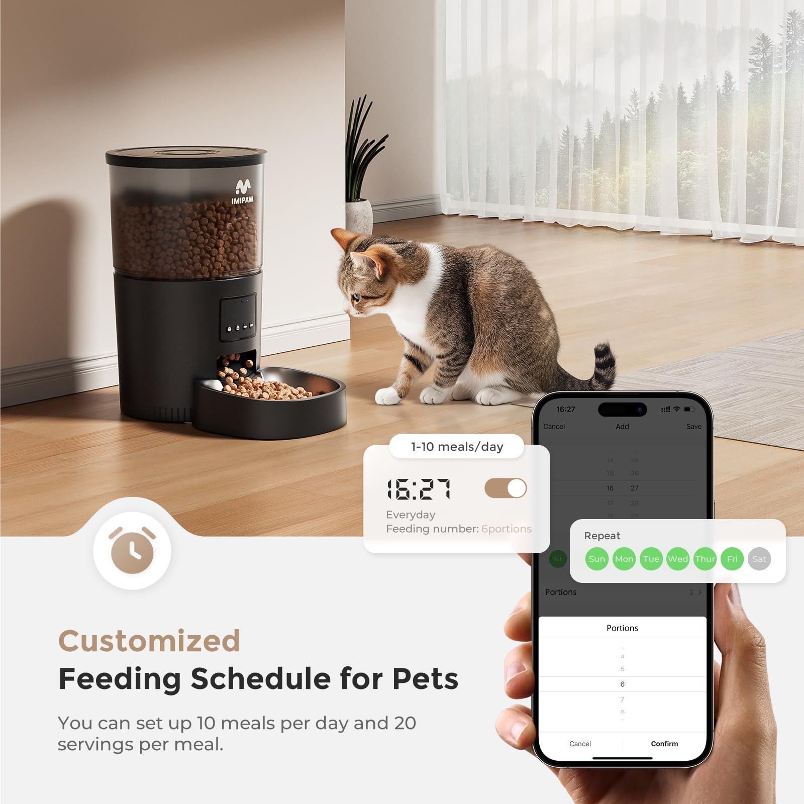 IMIPAW top-dispenser view with rotor shows consistent portions
