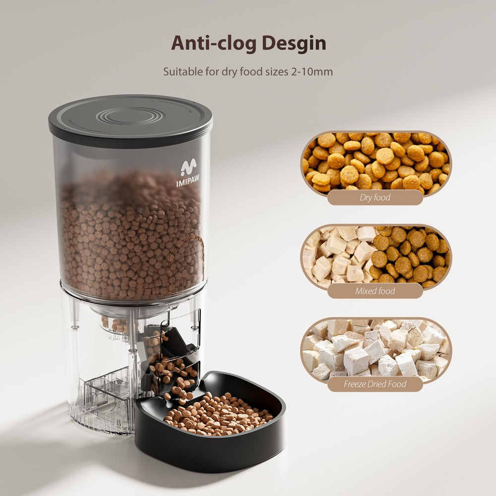IMIPAW 5L capacity view illustrating large kibble storage for days.