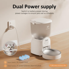 IMIPAW PET feeder open lid shows easy refill access