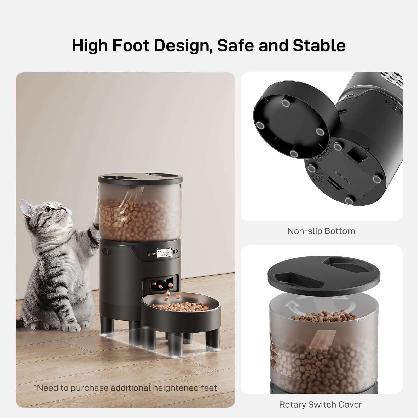 IMIPAW PET stainless-bowl view emphasizes easy cleaning and hygienic eating.