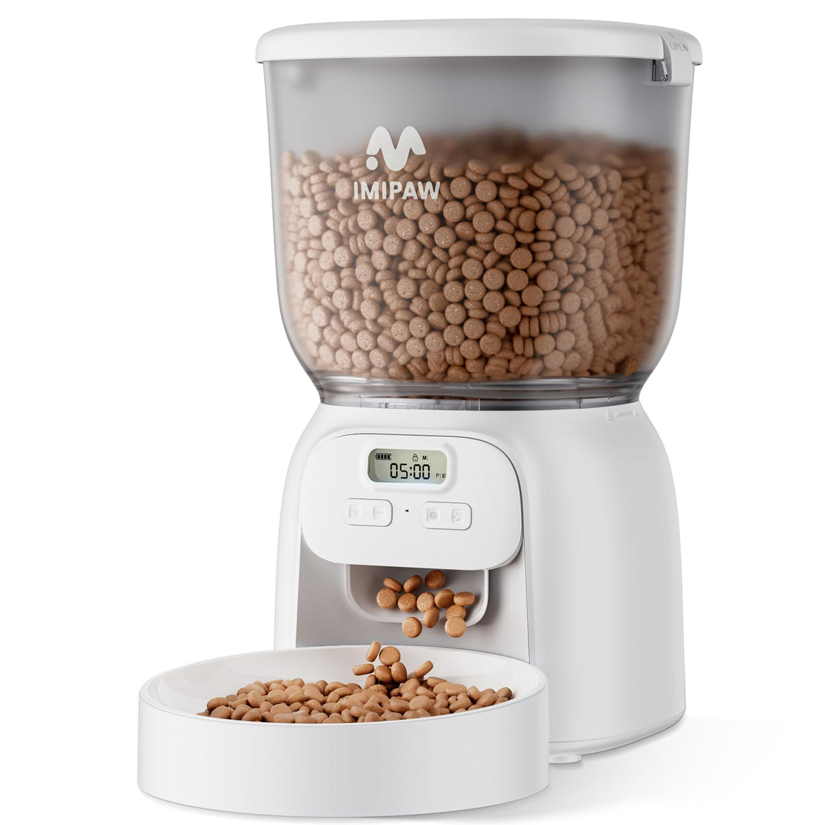 IMIPAW PET automatic cat feeder with timed feeding for reliable daily meals.