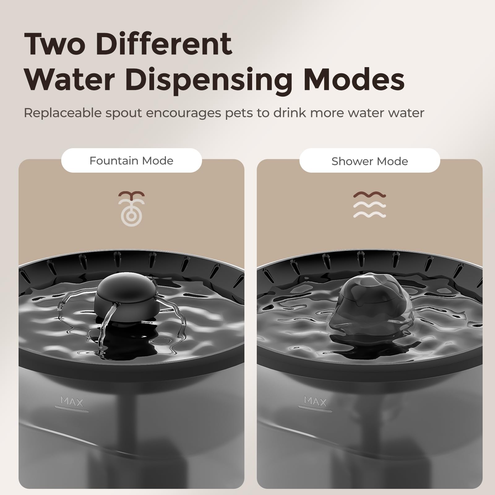 IMIPAW water dispenser filtration system highlights clean water for pets