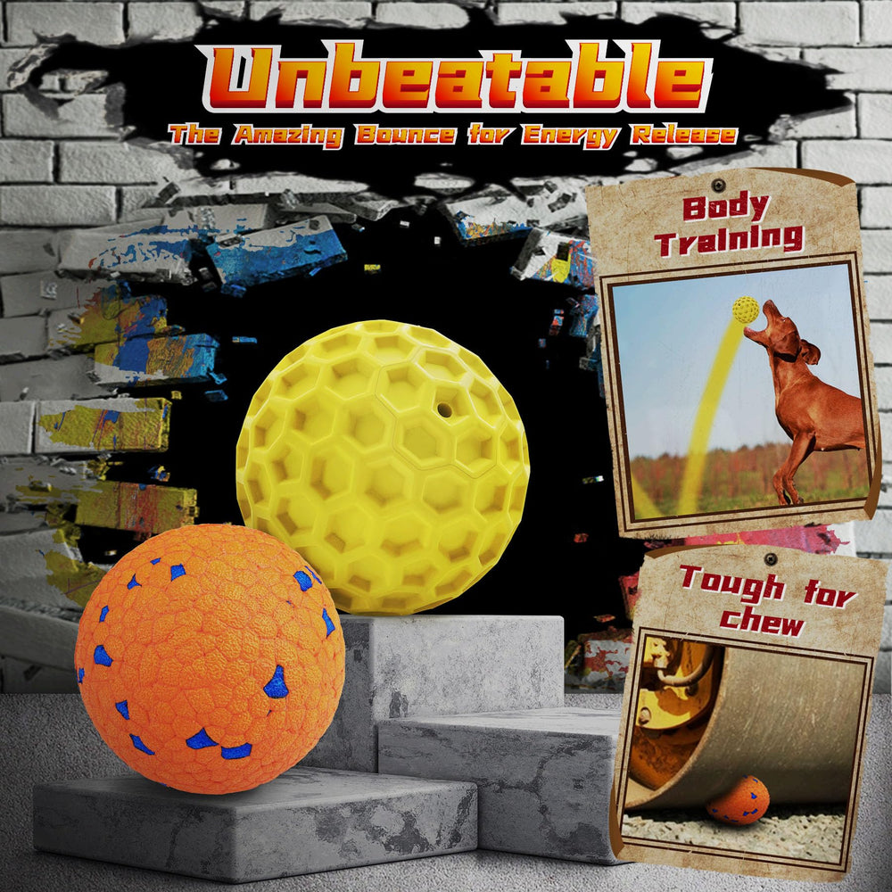 IMMADBUNY bouncy ball enhances rebound fun for energetic large dogs.