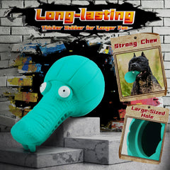 IMMADBUNY crocodile-shaped treat toy designed for interactive chewing and flavor appeal.