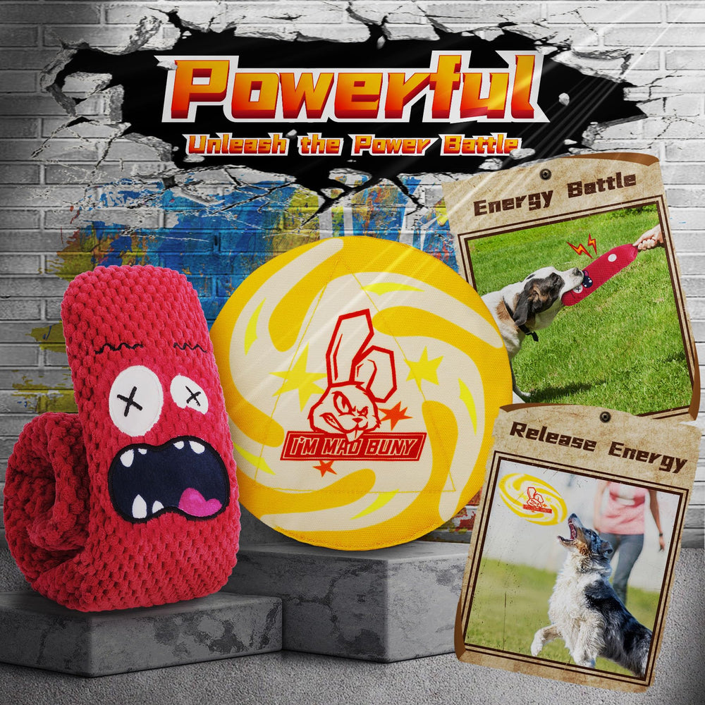 IMMADBUNY durable rope toy ideal for tug-of-war and durability training.