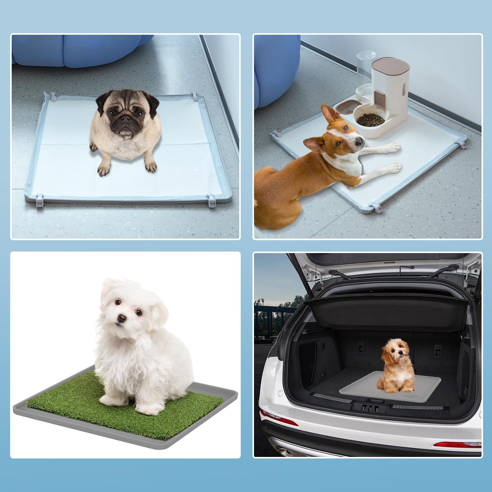 IMMCUTE versatile design doubles as food mat and crate mat