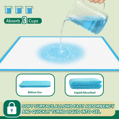IMMCUTE leak-proof backing and border protect floors during training and accidents