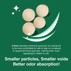 IMMCUTE spherical pellets 4.5mm paw comfort visual for kittens.