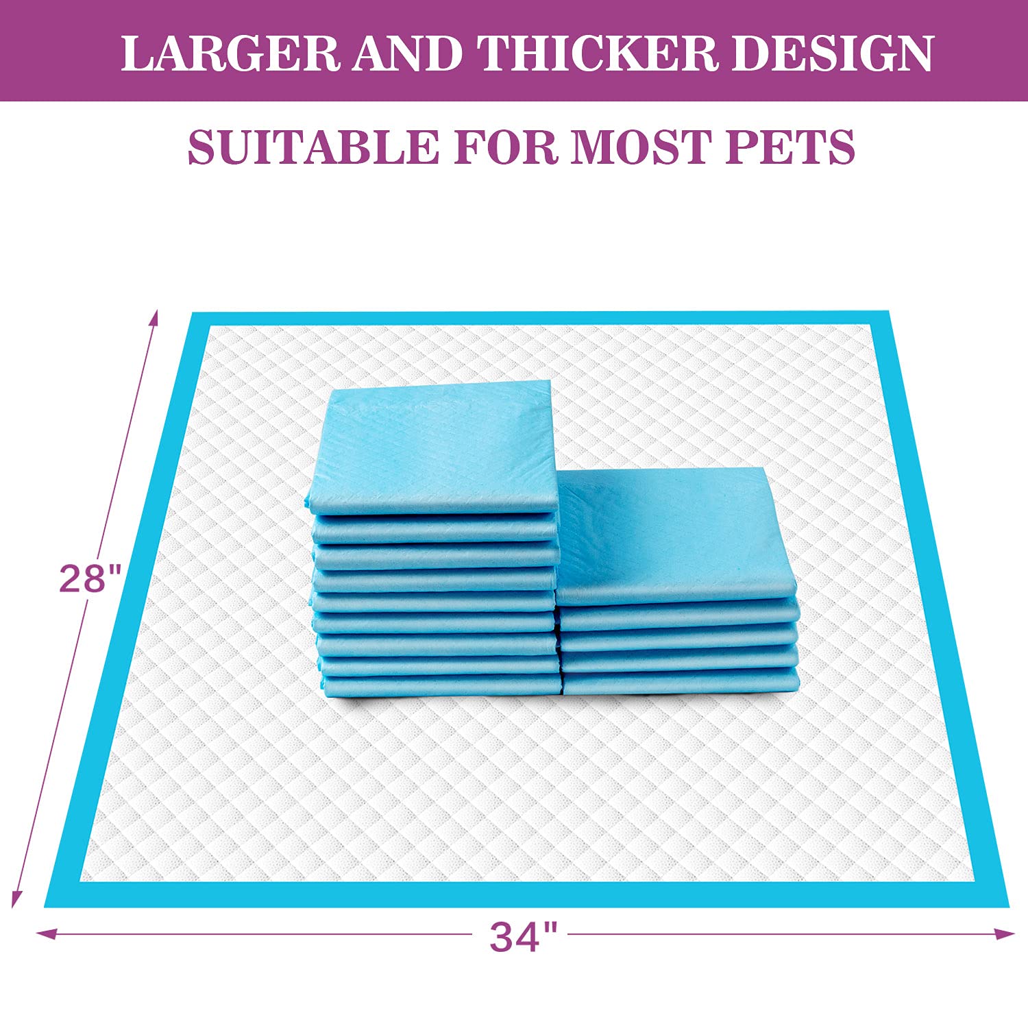 IMMCUTE XL-size pad ideal for puppies and senior dogs during training.