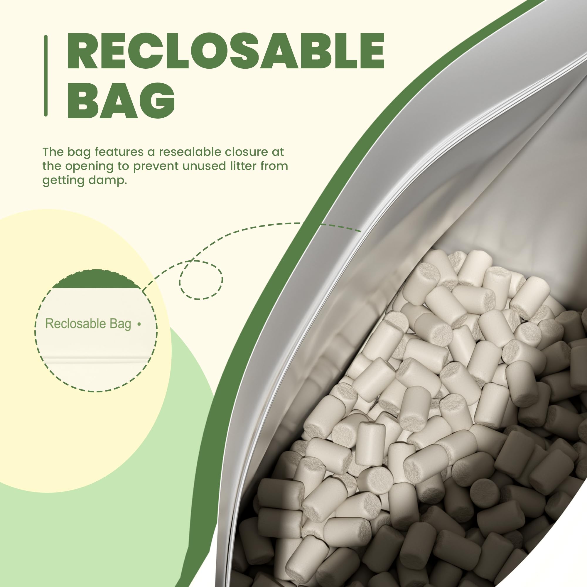 IMMHABI pads absorption zones close-up showing 180-degree tray flip durability.
