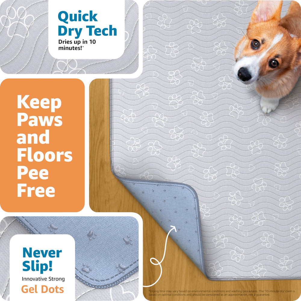 IMPROVIA jumbo waterproof pet mat highlights leakproof protection across play areas.