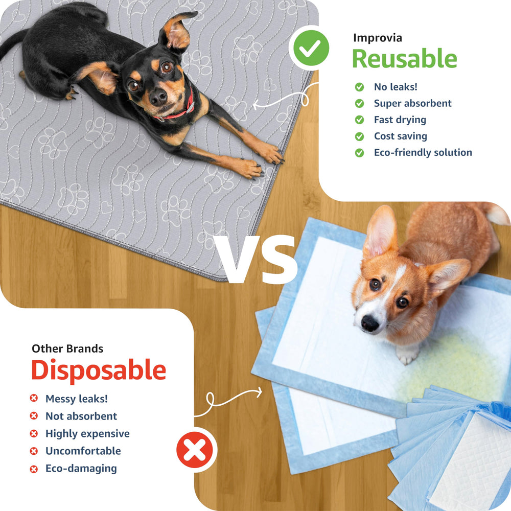 IMPROVIA leakproof TPU barrier demonstrates mess containment on busy surfaces.