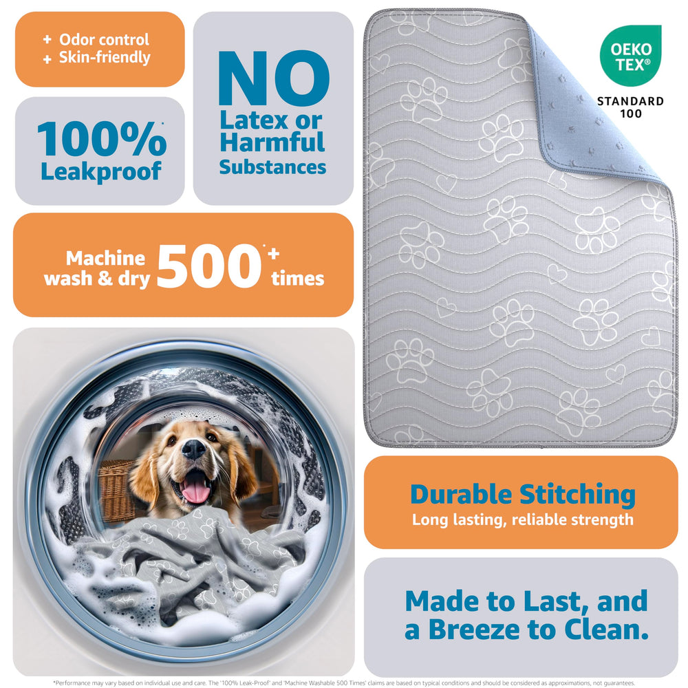 IMPROVIA non-slip stability dog mat prevents sliding under active dogs.