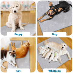 IMPROVIA washable durable dog pad shows quick-drying, reusable protection.