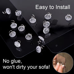 In Hand scratch guards protect chairs with a clear shield and durable vinyl.