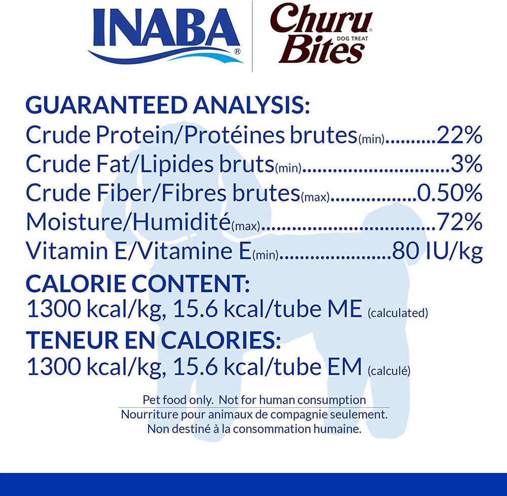 Inaba Churu Bites four-flavor variety pack displaying flavor options.