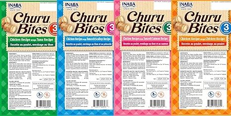 INABA Churu Bites soft baked center creamy chicken filling enhances texture