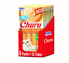 Inaba Churu chicken tube close-up highlighting high moisture for hydration