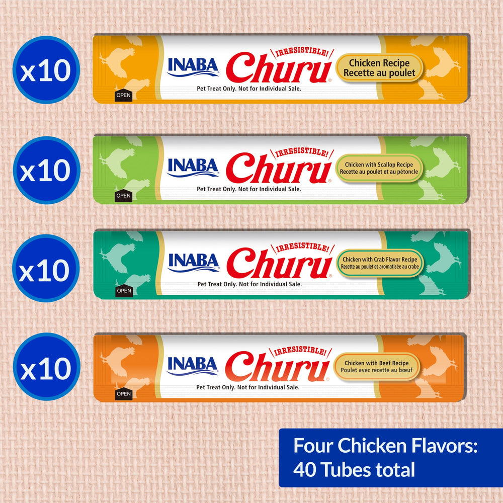 INABA Churu chicken-tube topper-use demonstration for meals.