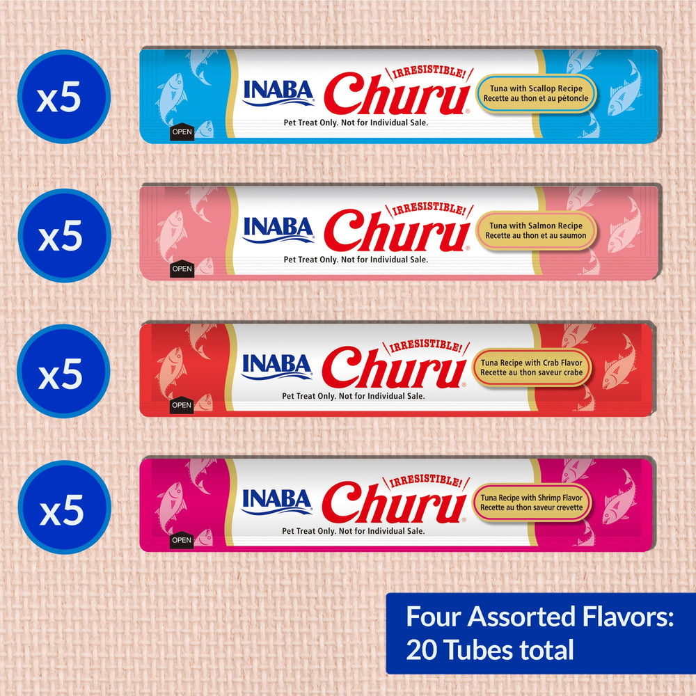 INABA Churu creamy-purée texture highlights high-moisture formula.