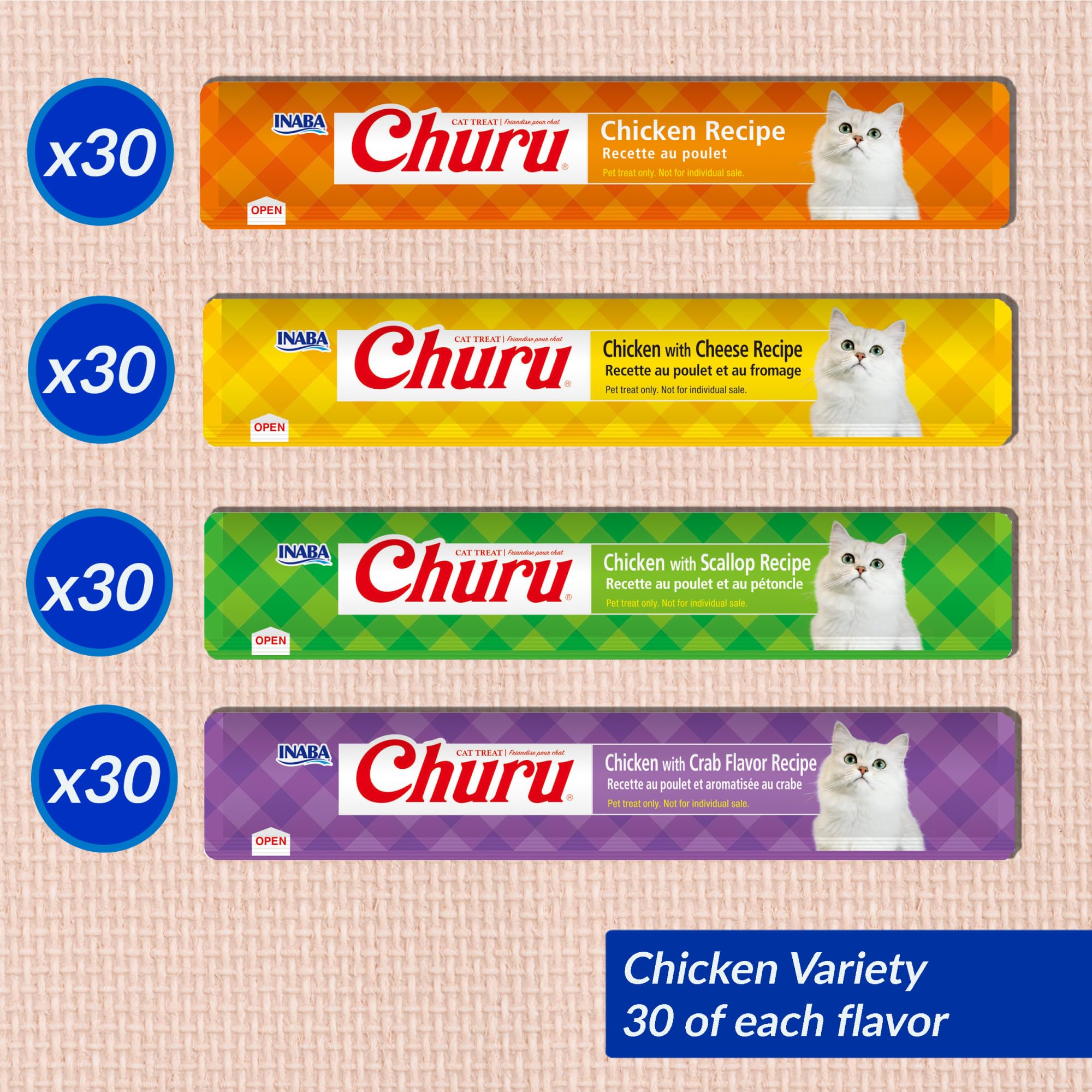 INABA Churu creamy purée texture shown for easy licking