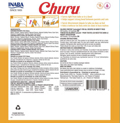 INABA Churu grain-free packaging highlights preservative-free formula