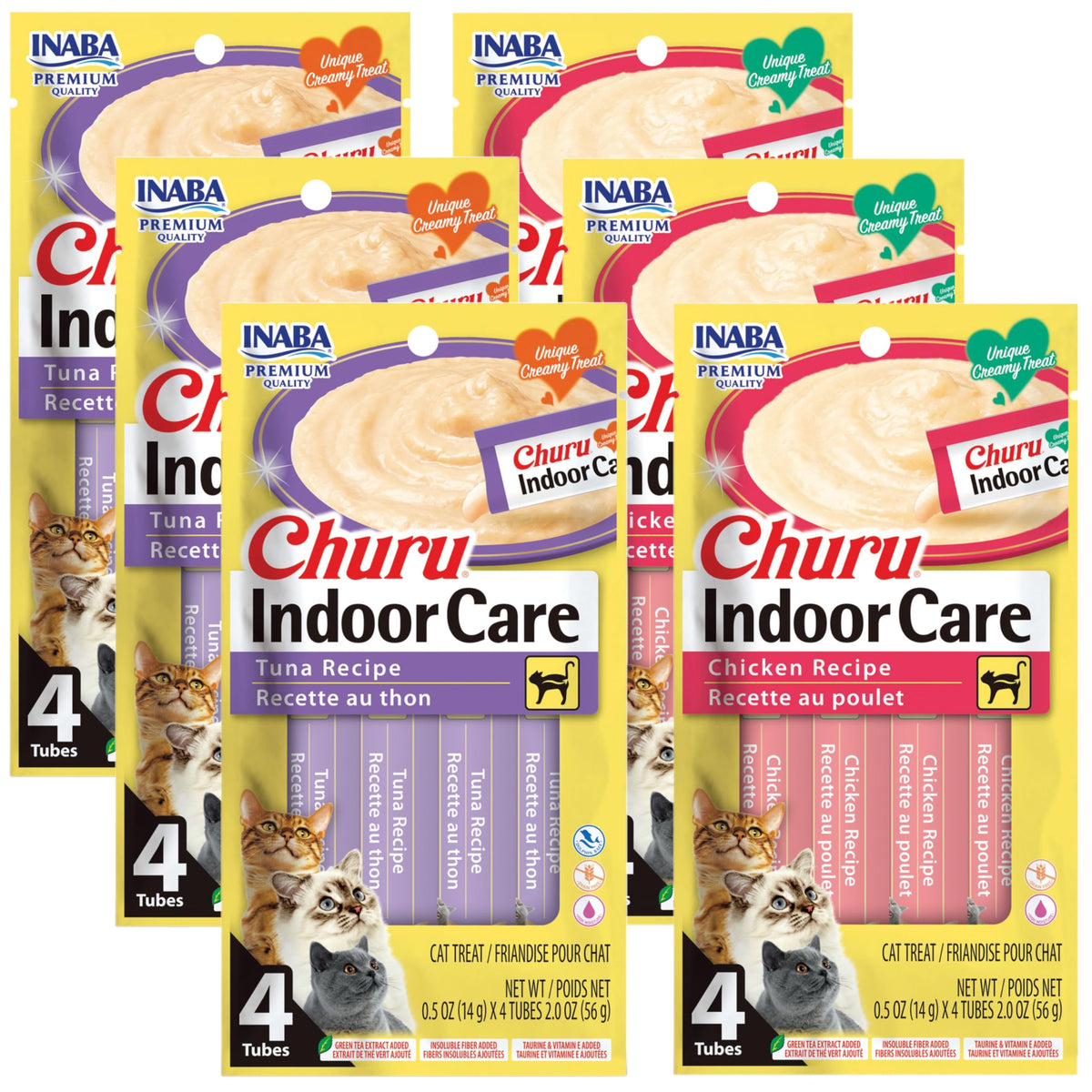 INABA Churu tuna tube; creamy lickable texture for hydration