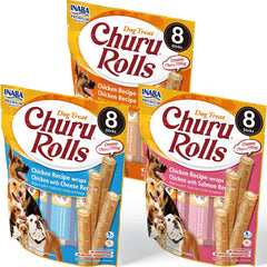 INABA Churu Rolls dog-treat pack, ideal training rewards.