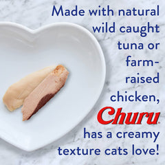 INABA Churu topper added to cat food to enrich meals.