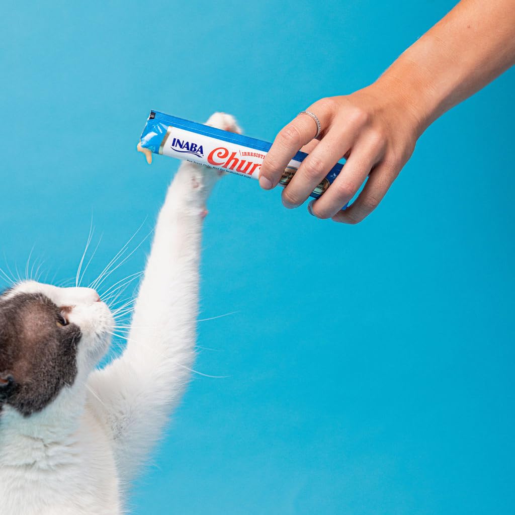 INABA Churu Tuna Medication Disguise demonstrates an easy way to administer meds