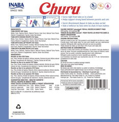 INABA Churu tuna tube closeup shows creamy texture ideal for hand feeding