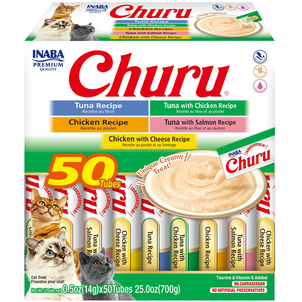 INABA Churu tuna-tube-closeup shows high-moisture hydration-friendly treat for cats