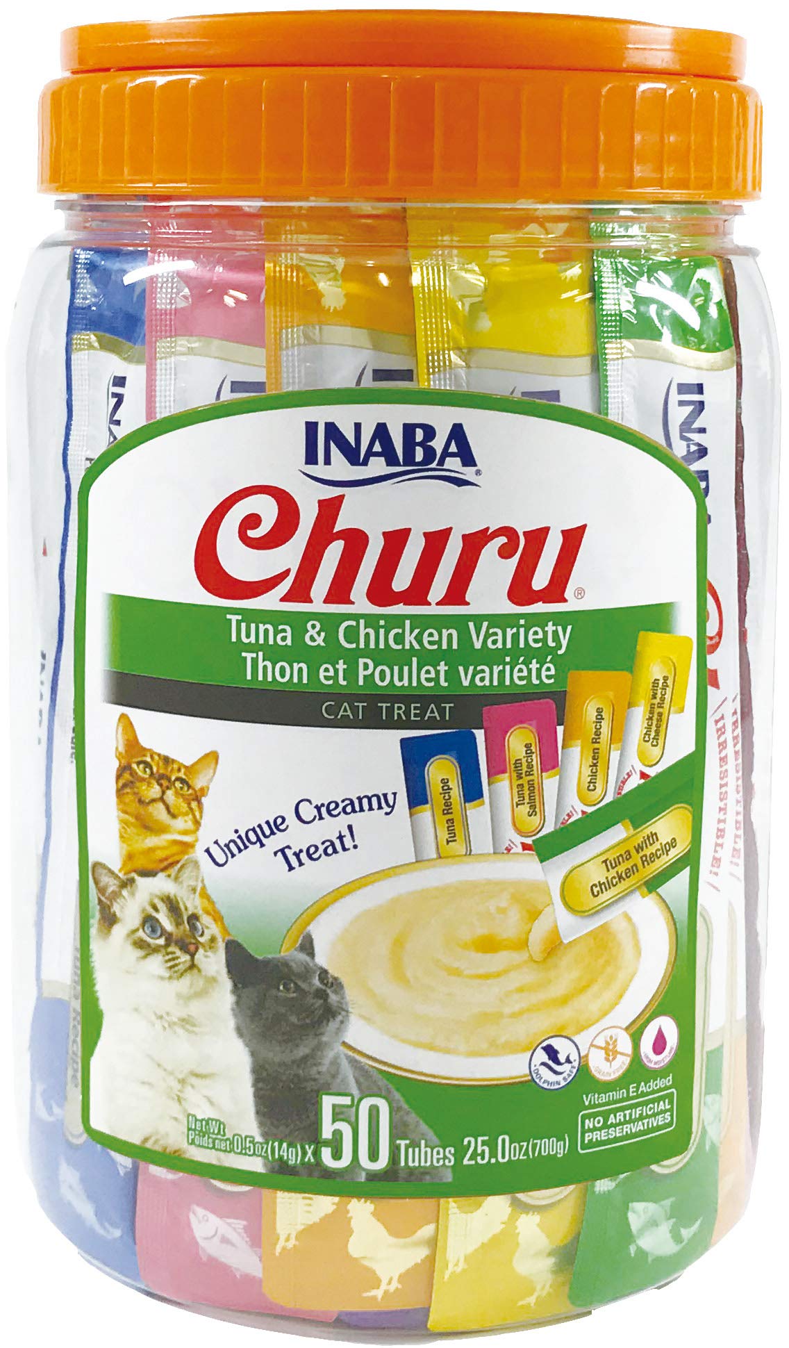 INABA Churu tuna-tube hand-fed to strengthen bonding with a cat.