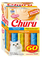 INABA Churu variety box packaging offers three flavors for picky cats.
