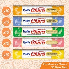 INABA Churu-variety-flavors-display highlights 19 flavor options for picky eaters