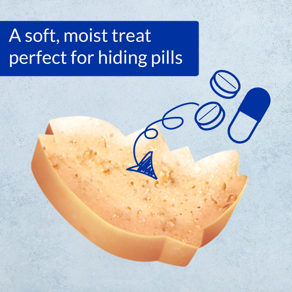 INABA Juicy Bites pill disguise close-up showing medication masking option.