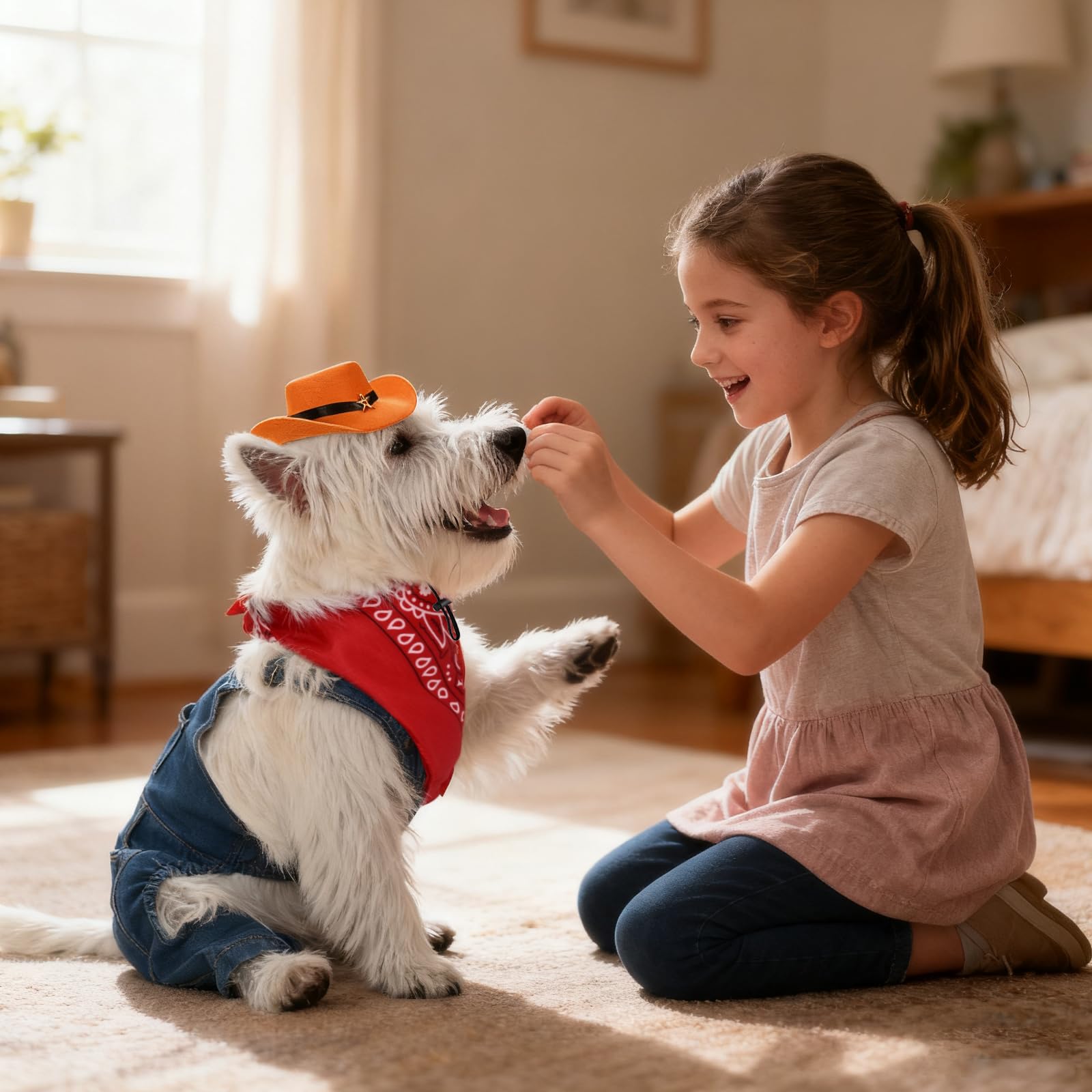 Inanil breathable denim blend keeps pets comfy during daily adventures.