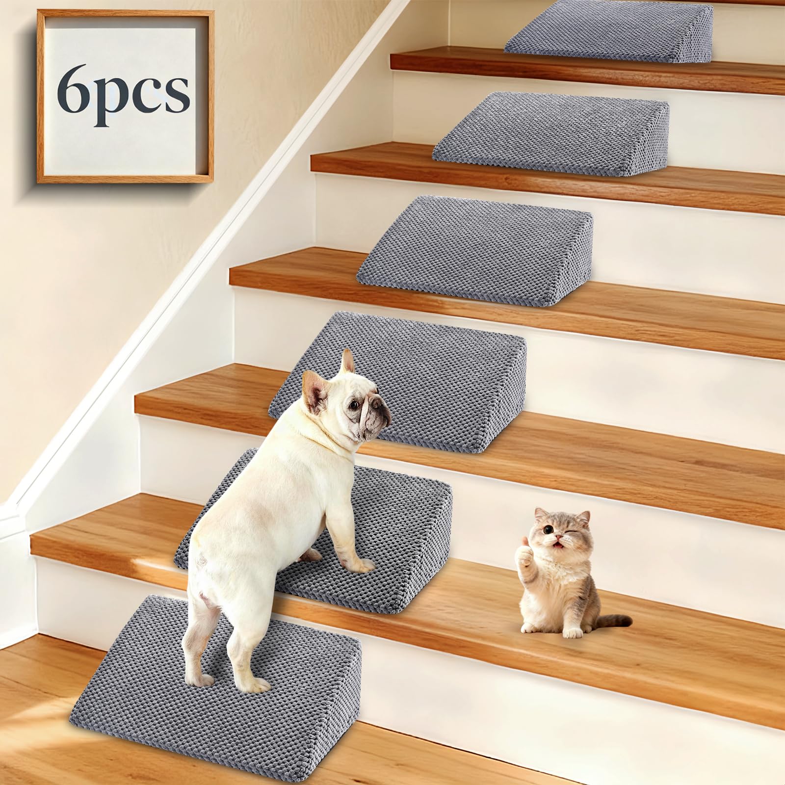 Inanil dog ramp foam-core close-up showing dense support for small pets