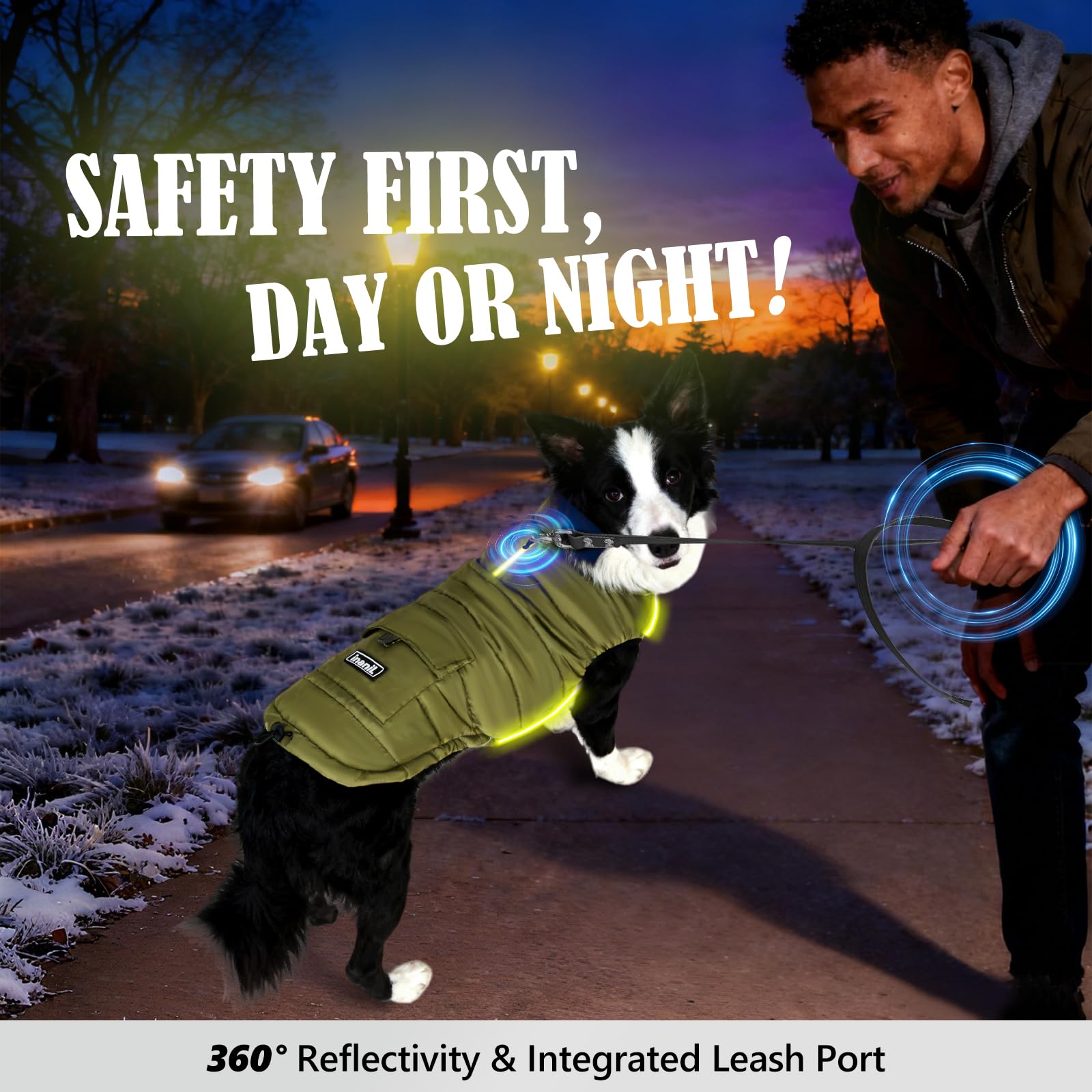 Inanil reflective strips enhance visibility during dusk or night walks