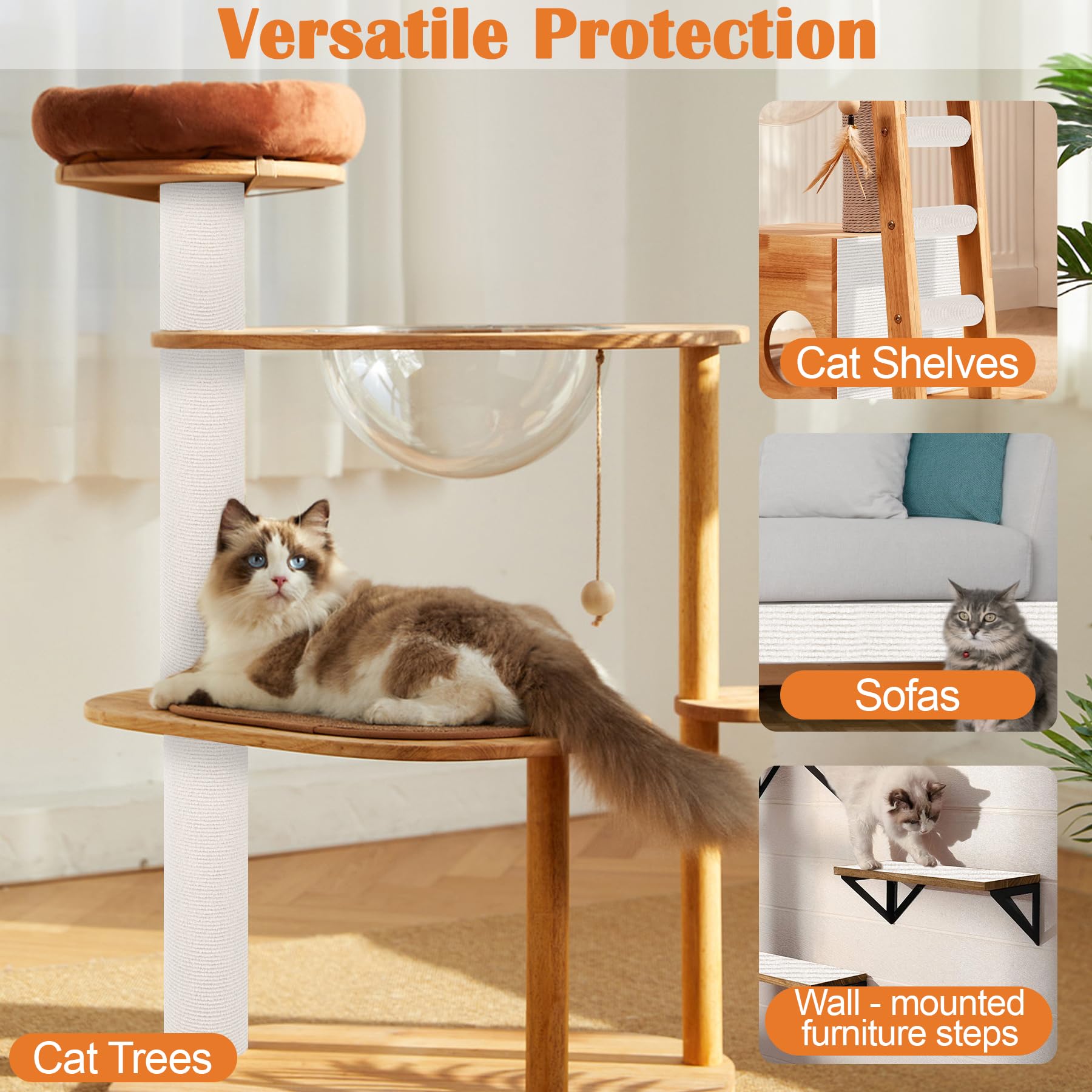 Inchoco Cat Scratch Pad removal is clean and reusable without leaving residue.