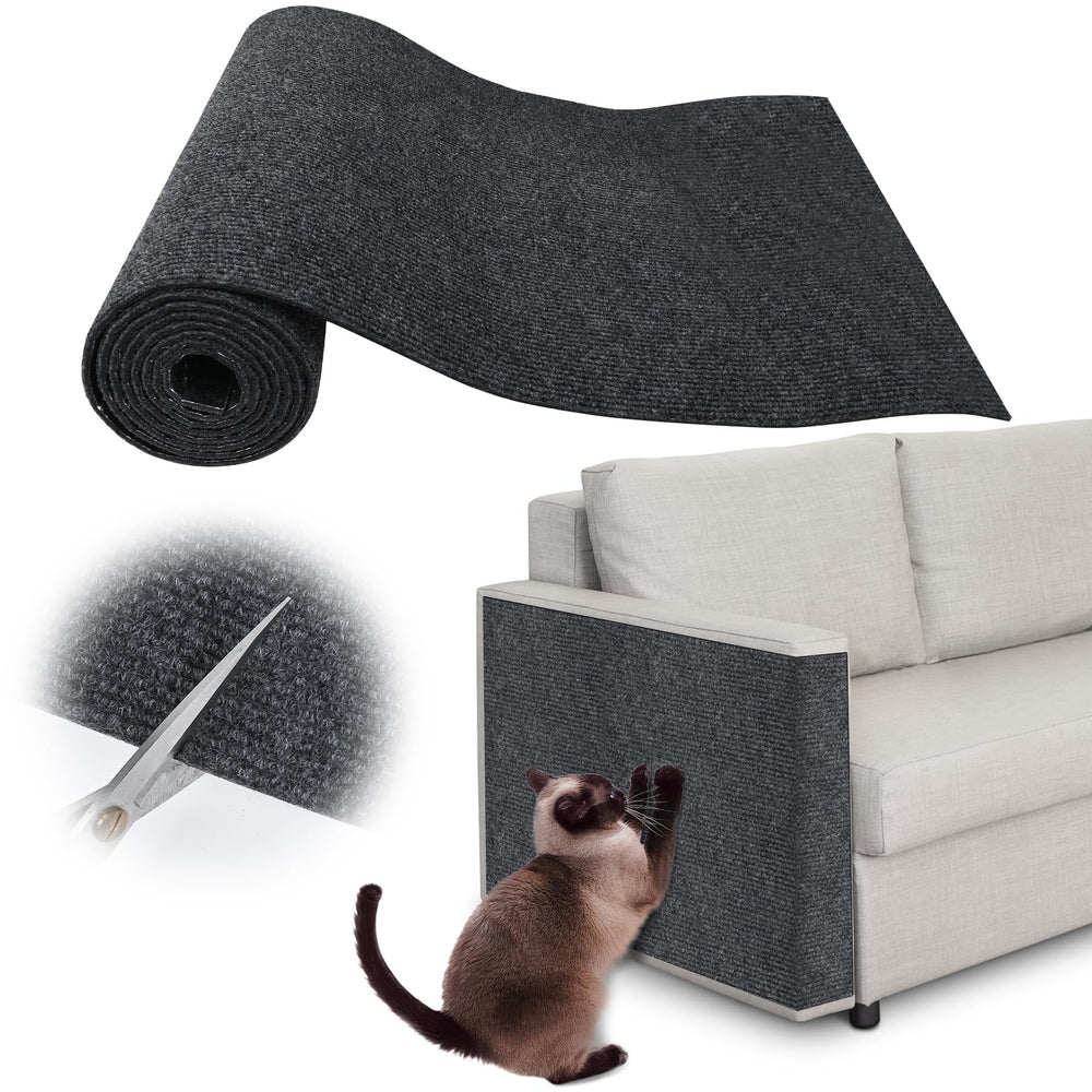 Inchoco Cat Scratch Pad on a sofa protects furniture from claws and scratches