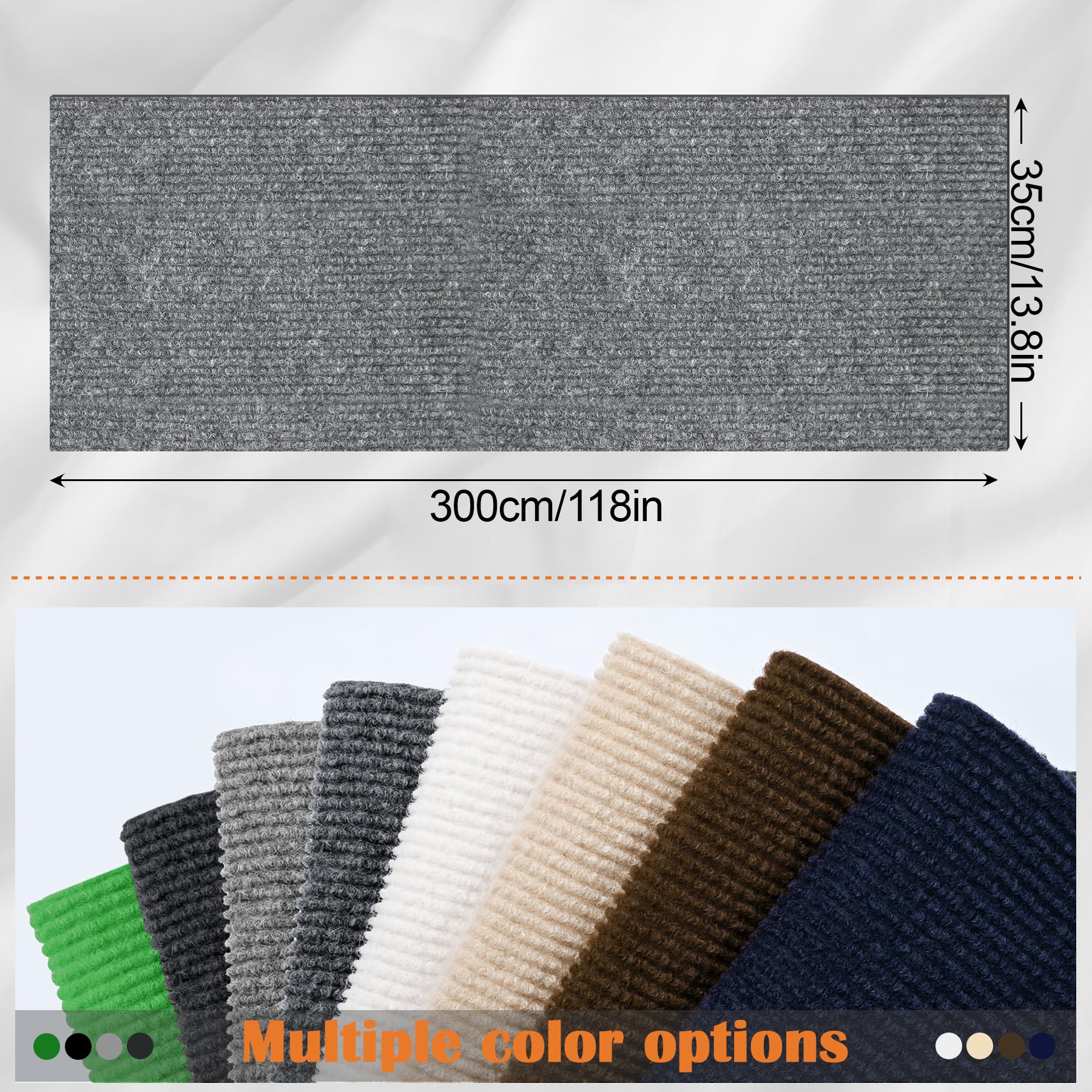 Inchoco scratch pad adhesion hot-melt backs for secure placement on floors felt and leather.