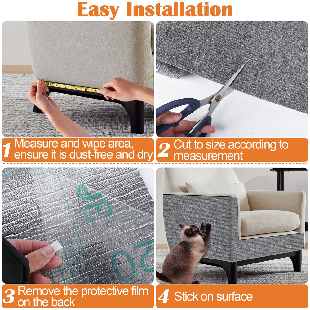 Inchoco versatile protection for cat furniture like sofas and cat trees.