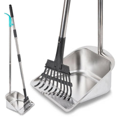 Indiedouker dog pooper scooper with large capacity for yard cleanup
