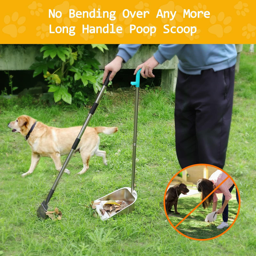 Indiedouker yard cleanup tool for large dogs in action